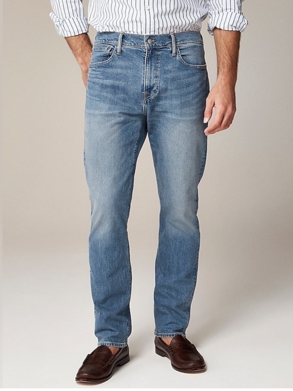 J. Crew 770 34x34 men’s Straight-fit stretch jean in three-year wash AW296
